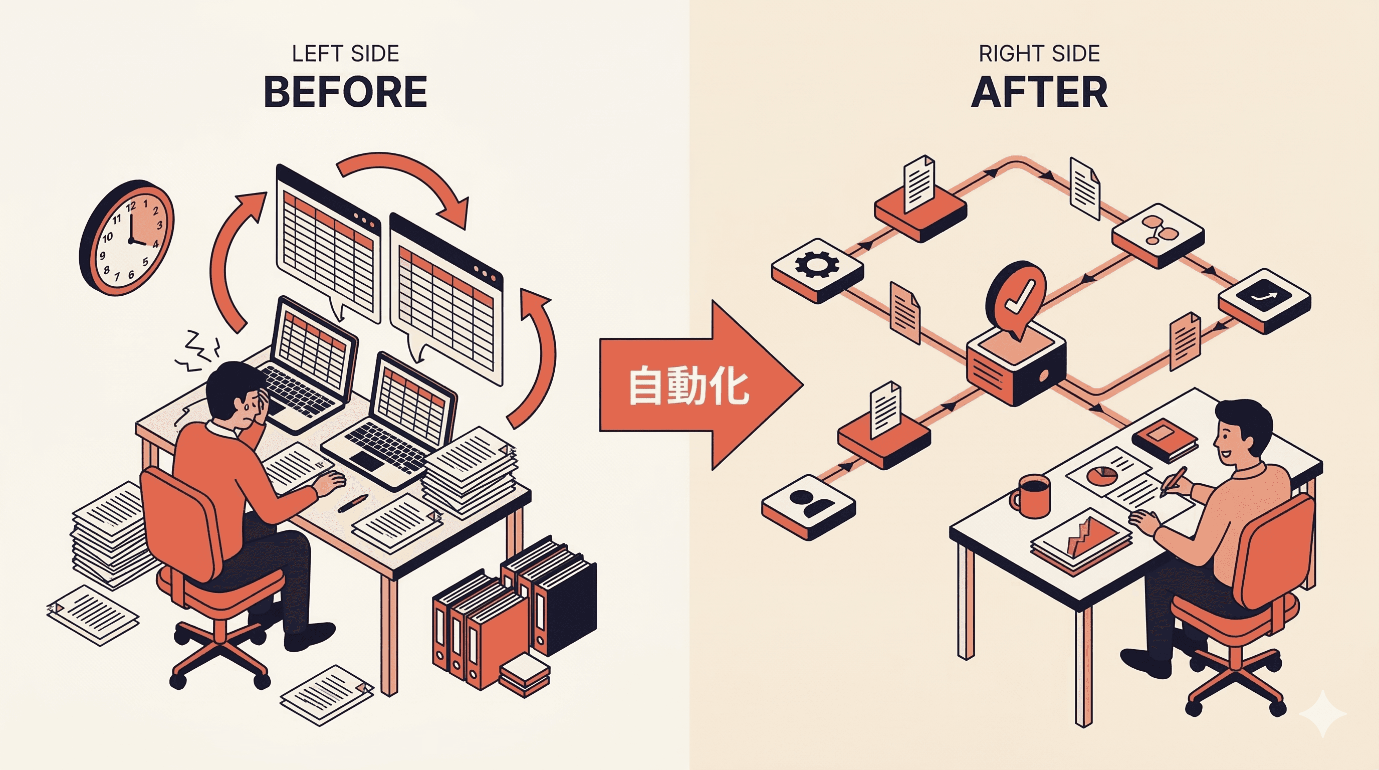 毎月同じ作業を繰り返している。「これ、自動化できないのか」と思いながら。